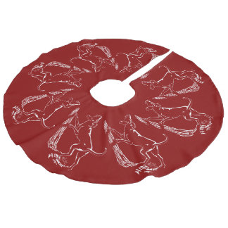 Hound Dog Christmas Tree Skirt Dog Tree Skirts