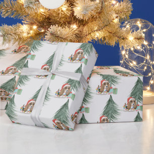 Hound Dog Christmas Wrapping Paper
