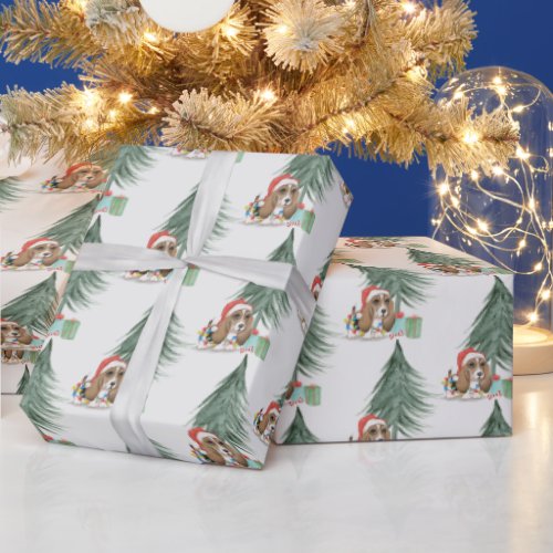 Hound Dog Christmas  Wrapping Paper