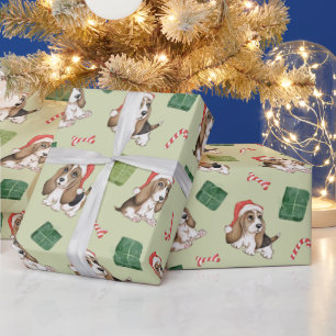 Hound Dog Christmas Wrapping Paper