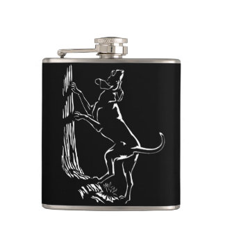 Hound Dog Flask Custom Hunting Dog Drink Flasks