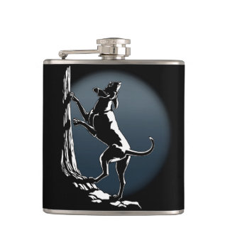 Hound Dog Flask Custom Hunting Dog Drink Flasks