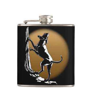 Hound Dog Flask Custom Hunting Dog Drink Flasks
