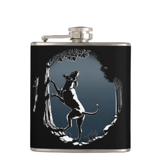 Hound Dog Flask Custom Hunting Dog Drink Flasks