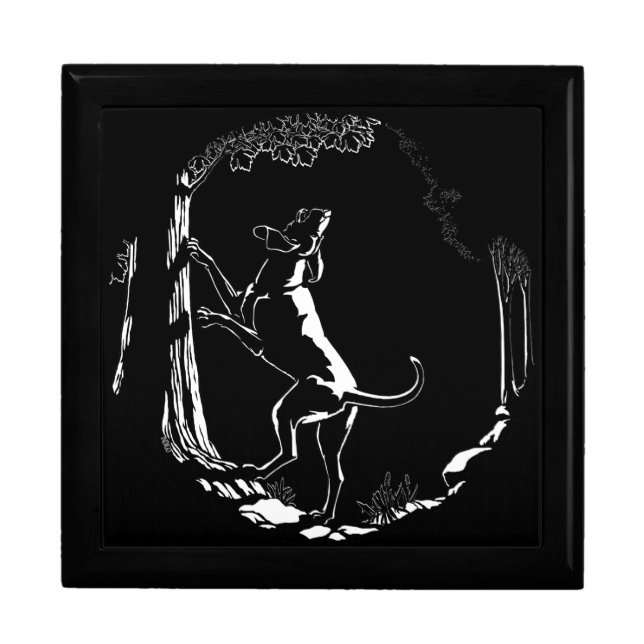 Hound Dog Gift Box Custom Hound Dog Jewelry Box (Front)