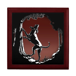 Hound Dog Gift Box Hound Dog Lover Jewelry Box