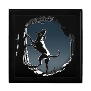 Hound Dog Gift Box Hound Dog Lover Jewelry Box