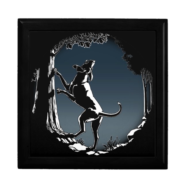Hound Dog Gift Box Hound Dog Lover Jewelry Box (Front)