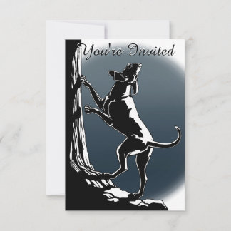 Hound Dog Invitations Personalize Hunting Dog Card