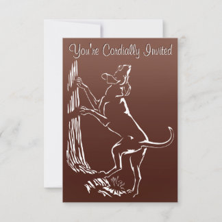 Hound Dog Invitations Personalize Hunting Dog Card