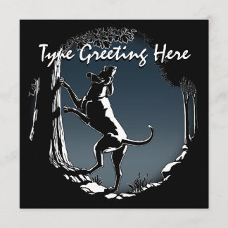 Hound Dog Invitations Personalize Hunting Dog Card