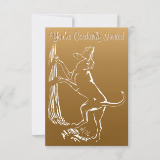 Hound Dog Invitations Personalize Hunting Dog Card