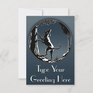 Hound Dog Invitations Personalize Hunting Dog Card