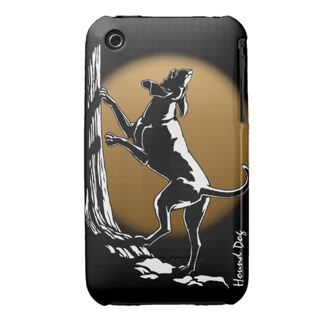 Hound Dog iPhone 3G Case Hunting Dog Smartphone (Back)