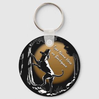 Hound Dog Keychain Personalized Hunting Dog Gift
