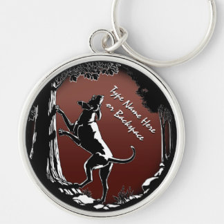 Hound Dog Keychain Personalized Hunting Dog Gift