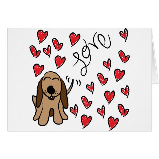 Hound Dog Love Cards (Front Horizontal)