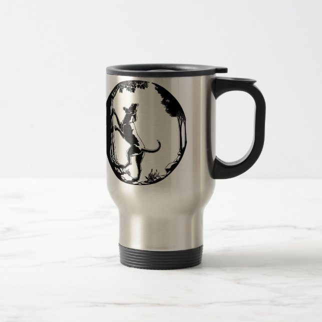 Hound Dog Mug Hunting Dog Art Travel Mug (Right)