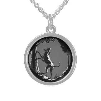 Hound Dog Necklace  Hunting Dog Art Jewelry Gifts