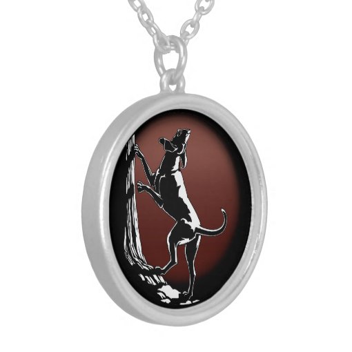 Hound Dog Necklace Hunting Dog Art Jewelry Gifts | Zazzle