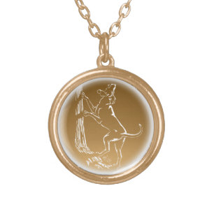 Hound Dog Necklace Hunting Dog Art Necklace Gifts