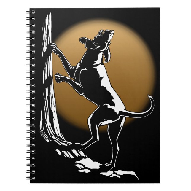 Hound Dog Notebook Dog Journal Book (Front)