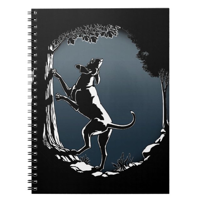 Hound Dog Notebook Dog Journal Book (Front)
