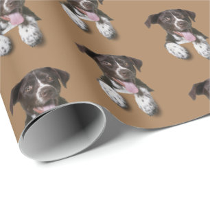 hound dog on brown wrapping paper