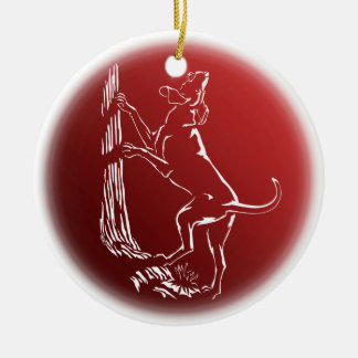 Hound Dog Ornament Custom Hunting Dog Decoration