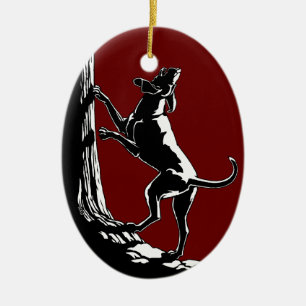 Hound Dog Ornament Custom Hunting Dog Decoration