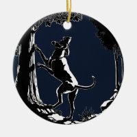 Hound Dog Ornament Hunting Dog Art Decoration
