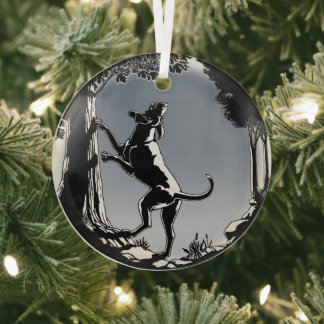Hound Dog Ornament Hunting Dog Art Decoration