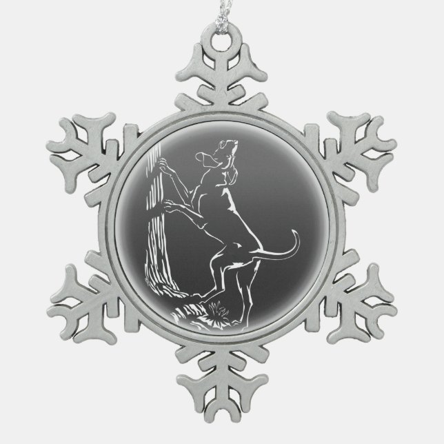 Hound Dog Ornament Hunting Dog Art Decoration (Front)