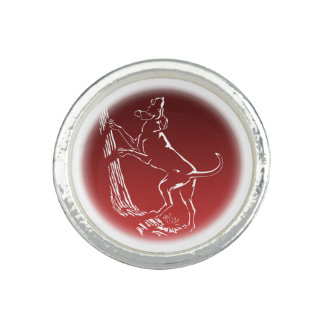 Hound Dog Rings Hunting Dog Art Jewelry Ring Gifts