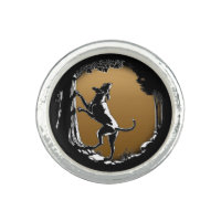 Hound Dog Rings Hunting Dog Art Jewelry Ring Gifts