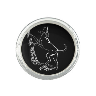 Hound Dog Rings Hunting Dog Art Jewelry Ring Gifts