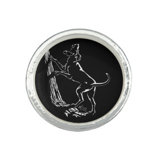 Hound Dog Rings Hunting Dog Art Jewelry Ring Gifts