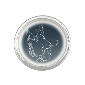 Hound Dog Rings Hunting Dog Art Jewelry Ring Gifts