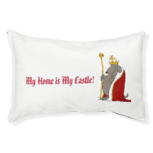 Hound Dog Royal Red Robes and Crown Pet Sitter