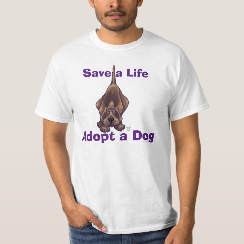 Hound Dog Save a Life Adopt T_shirt