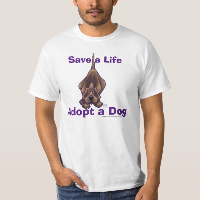Hound Dog Save a Life Adopt T-shirt (Front)