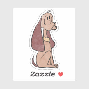 Hound dog sticker