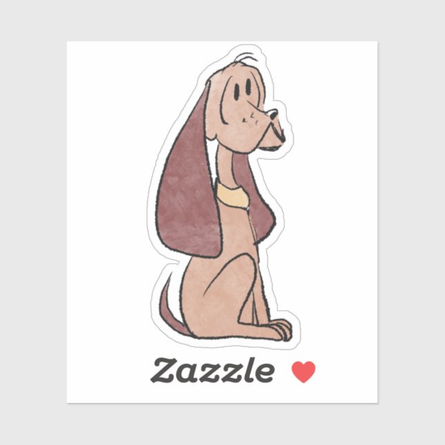 Hound dog sticker (Sheet)