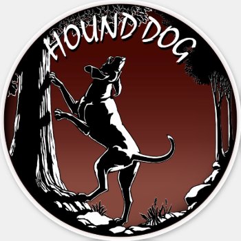 Hound Dog Stickers Custom Hunting Dog Decals by artist_kim_hunter at Zazzle
