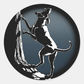 Hound Dog Stickers Hunting Dog Art Stickers