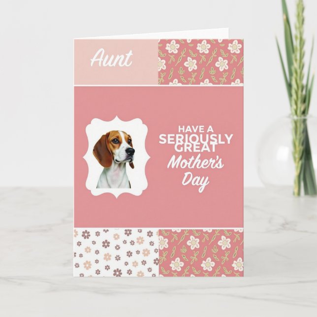Hound Dog Sweet Mothers Day Card (Front)
