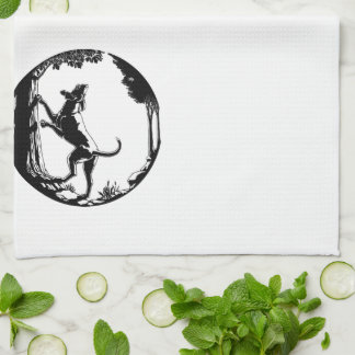 Hound Dog Towel Hunting Dog Art Tea Towel