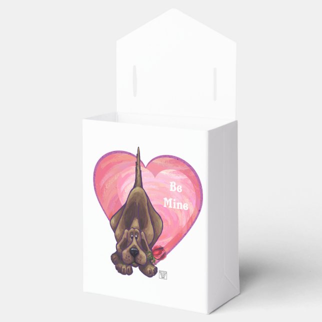 Hound Dog Valentine's Day Favor Boxes (Opened)