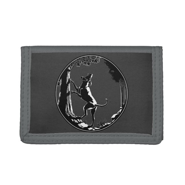 Hound Dog Wallet Cool Hunting Dog Art Wallet Gifts (Front)