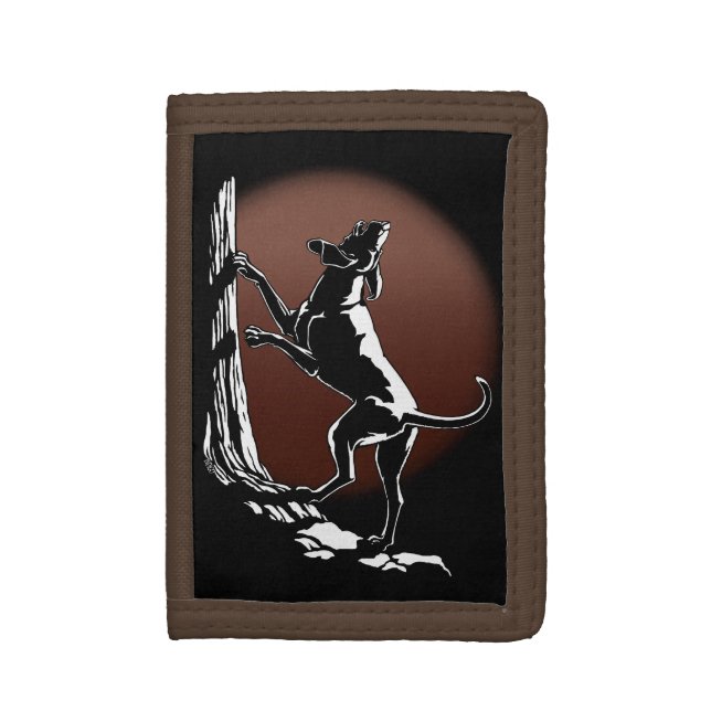 Hound Dog Wallet Cool Hunting Dog Art Wallet Gifts (Front Vertical)